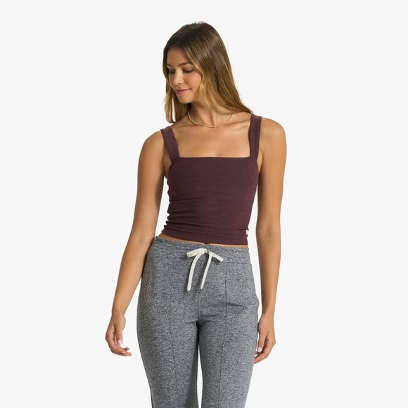 Vuori Green Square Neck Top Size Small main image 0
